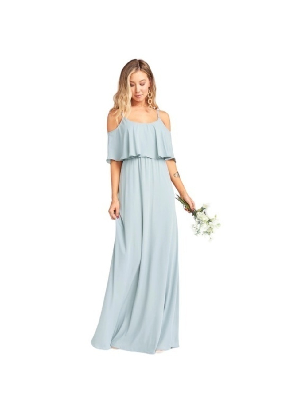 XS Show Me Your MuMu Caitlin Ruffle Maxi Dress - Picture 6 of 15